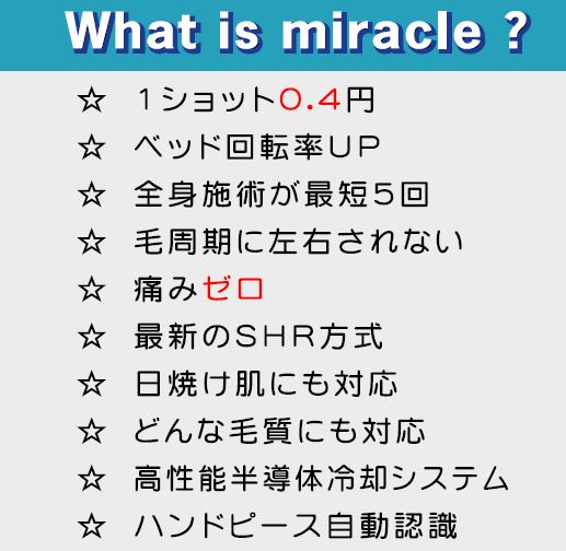MIRACLE SK-1　  連射脱毛 連射フォトフェイシャルマシン